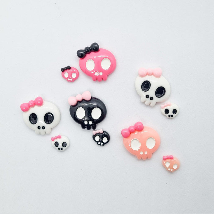 Skull with bow Random - Charm