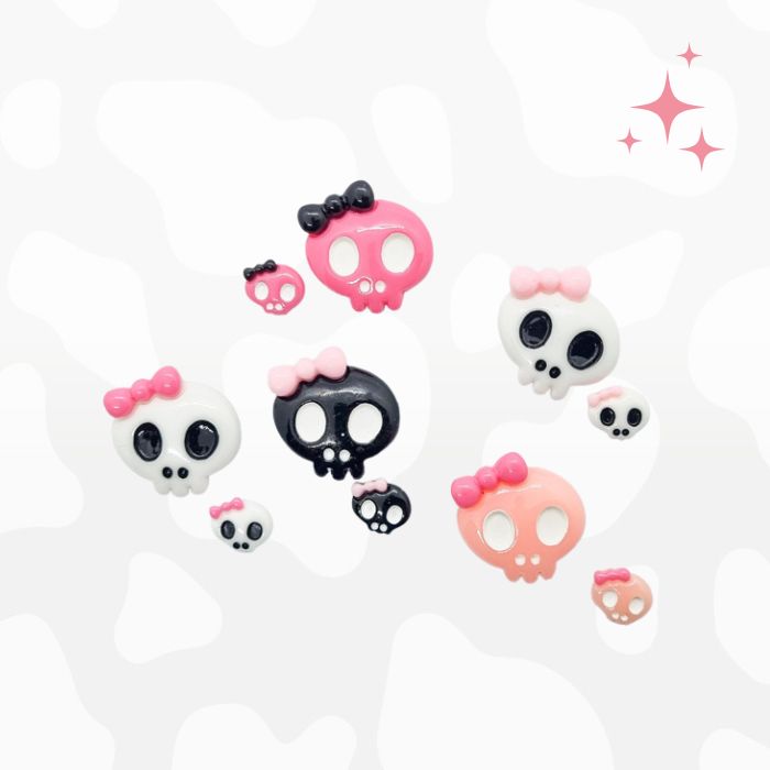 Skull with bow Random - Charm