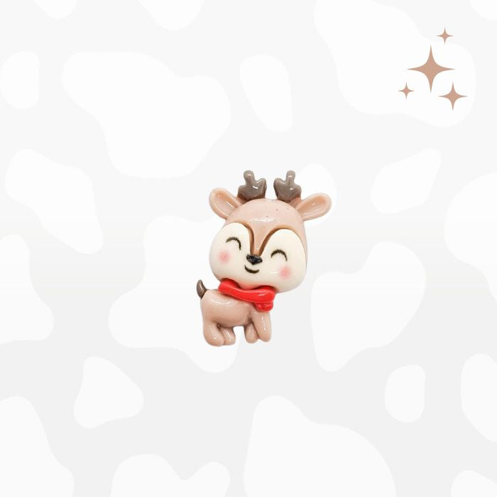 Reindeer with Scarf - Charm