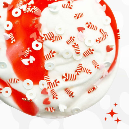 Candy Cane - Cloud Creme Slime