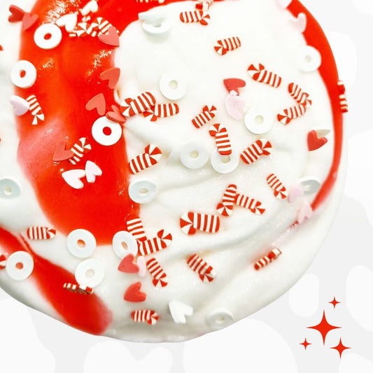 Candy Cane - Cloud Creme Slime