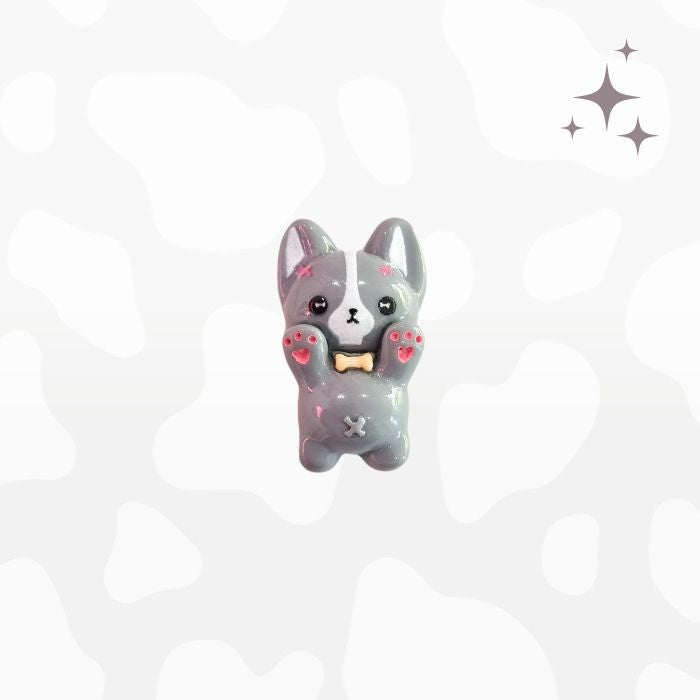 Little Grey Dog - Charm