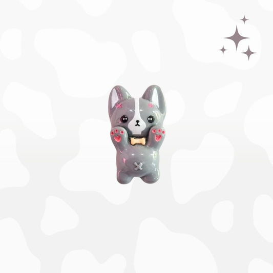 Little Grey Dog - Charm