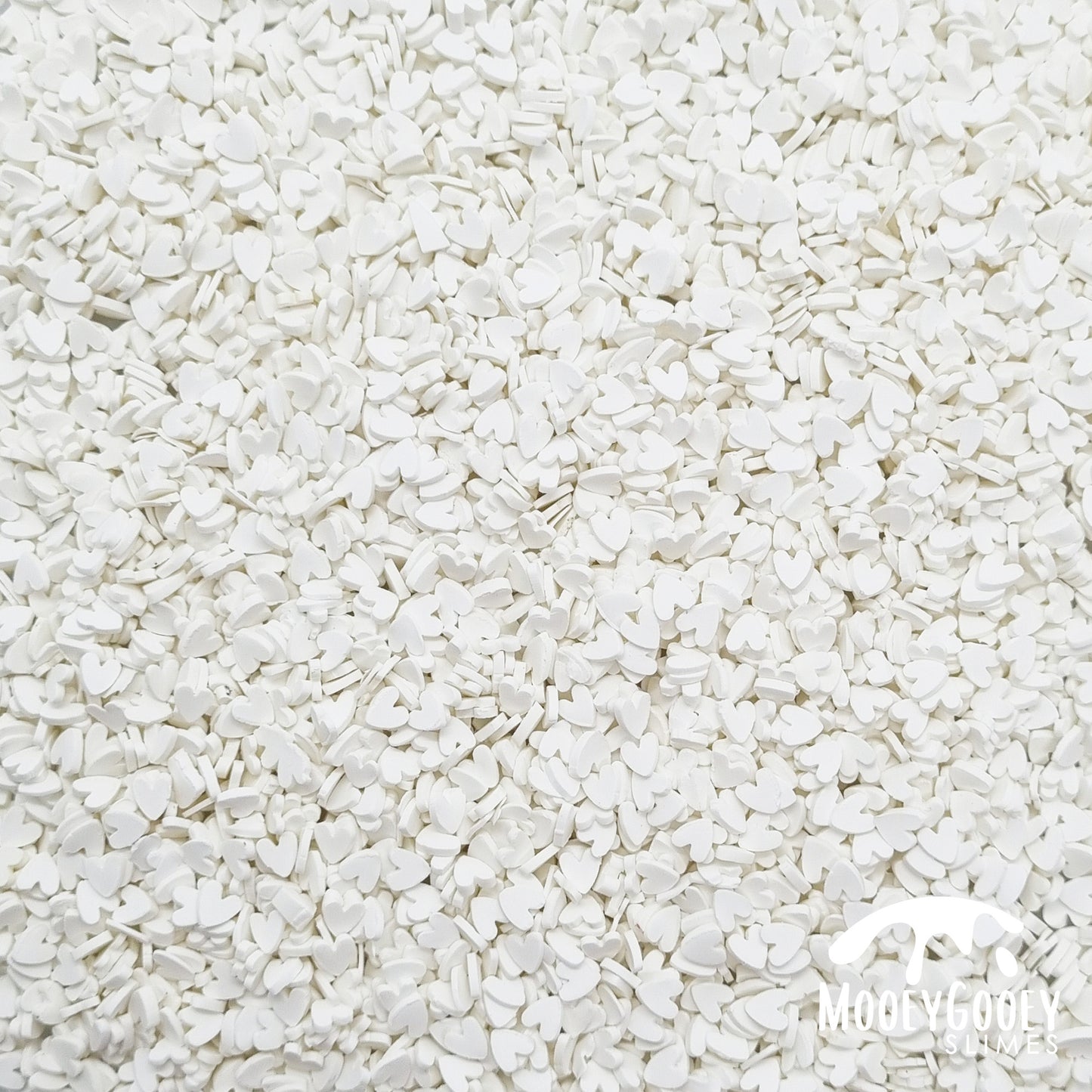 White Heart Sprinkles